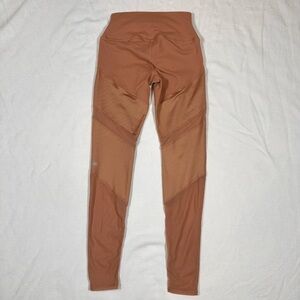 Alo Yoga Henna Sheila Mesh High Waist Leggings XS Nude Peach